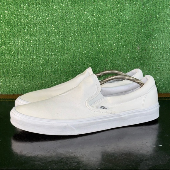 Vans Low-Top Slip-On Shoes Triple White 508731 Men’s Size...